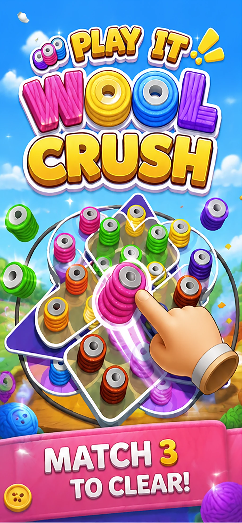 Wool Crush: Unravel Yarn screenshot